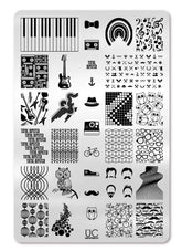 Hipster - Uber Chic Stamping Plate